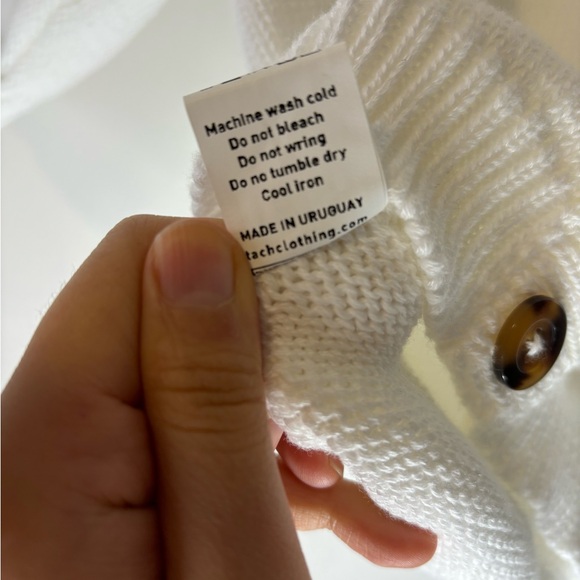 Tach Floral Embroidered Knit Polo Collar Cardigan Top - Picture 6 of 7